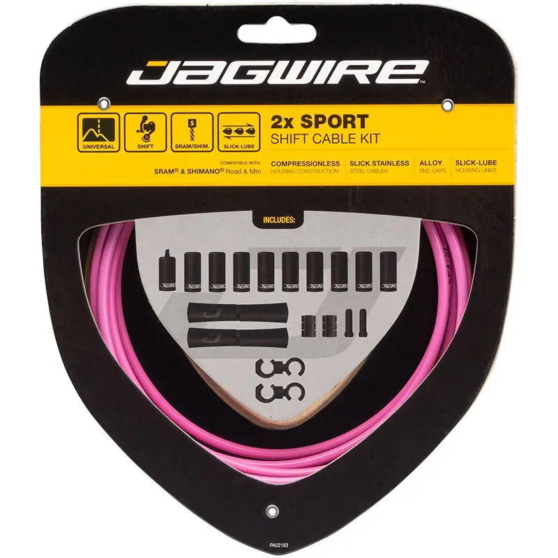 NI - Jagwire 2X Sport Shift Cable Kit SRAM/Shimano in Black