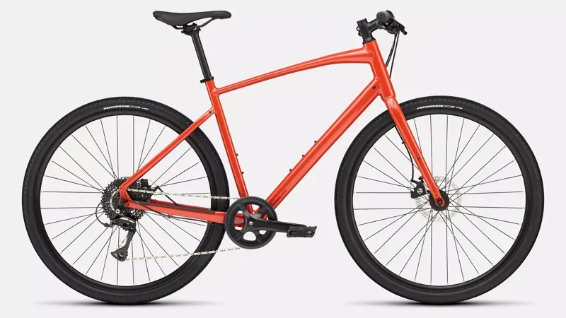 Specialized Sirrus X 1.0 Road Bike In Gloss Deep Orange/Redwood Reflective