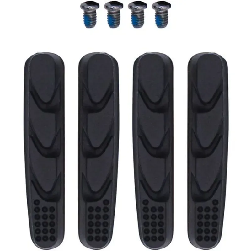 Aztec 2 Pads Post-Type Road Brake Insert Pair in Black