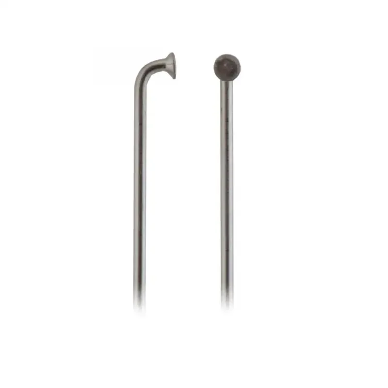 CN UCP 10g 257mm Single Steel Spoke w/o Nipple in Chrome Silver