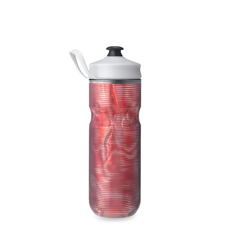 Hydrapak Polar Sport Pulse Insulated Water Bottle 24oz in Red-1