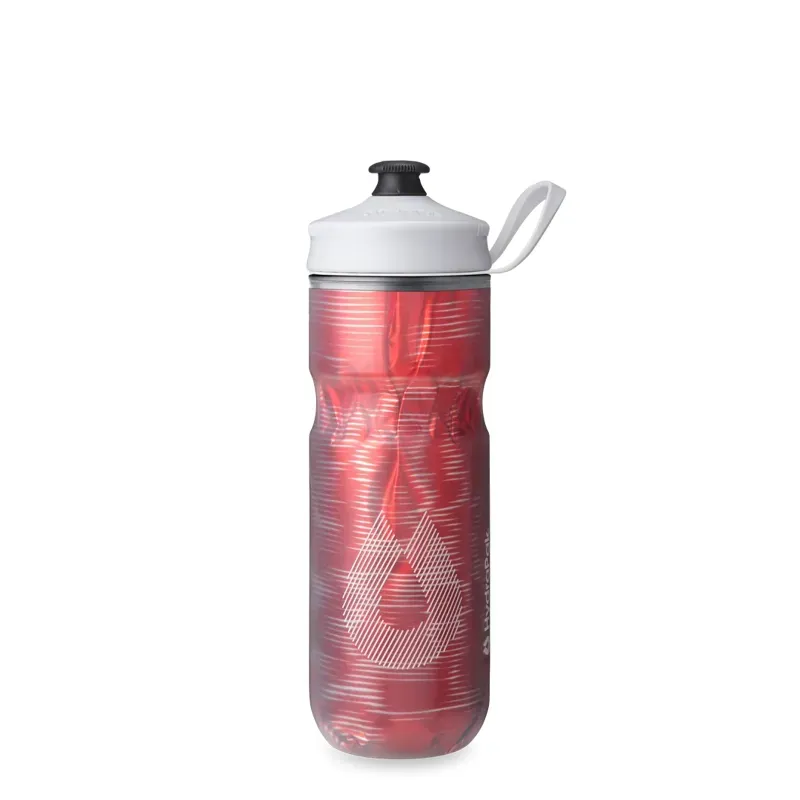Hydrapak Polar Sport Pulse Insulated Water Bottle 24oz in Red