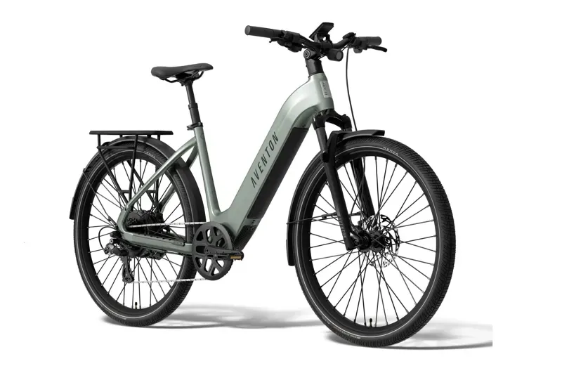 Aventon Level 4 REC Step-Through E-bike in Glacier Mint-1