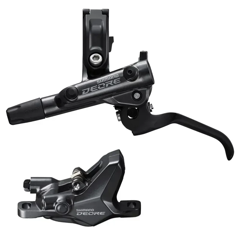 Shimano BR-M6100 Deore 2-Piston Disk Brake Set in Black-1