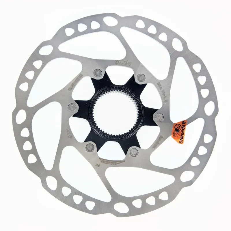 Shimano SM-RT64-S Disc Brake Rotor With External Lockring - 160mm Center Lock Silver 160-2